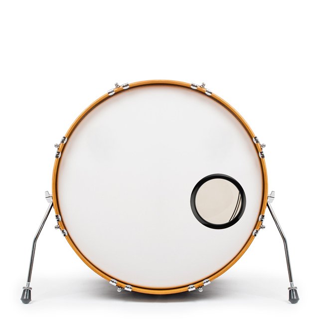 Bass Drum O's 5" Sort monteret i et stortrommeskind - CymbalONE
