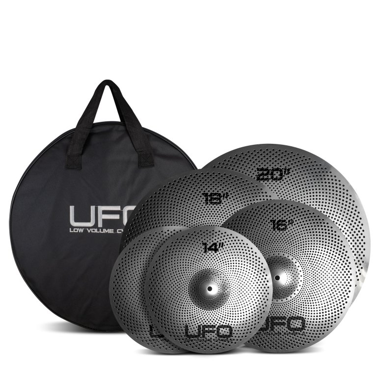UFO low volume XL bækkenpakke med taske - CymbalONE