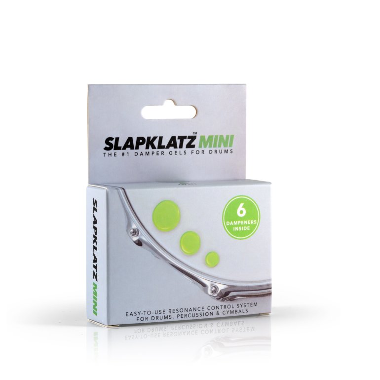 SlapKlatz MINI alien green - set forfra - CymbalONE