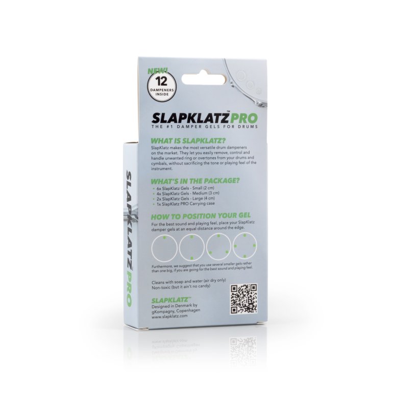 SlapKlat PRO clear - emballagen vist bagfra på hvid baggrund