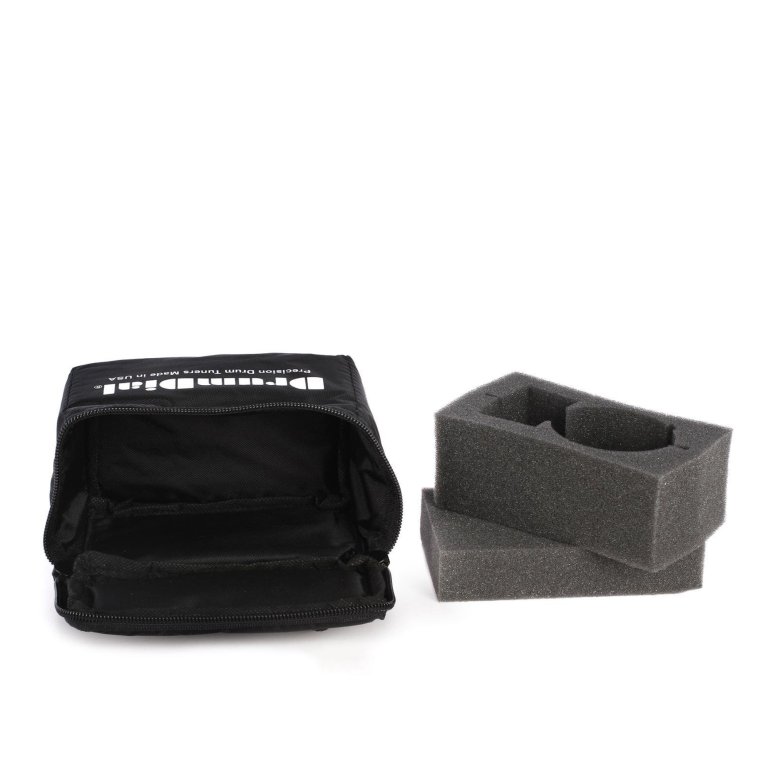 Drum Dial Soft Case - vist på hvid baggund med det indvendige beskyttelses-skum pillet ud.