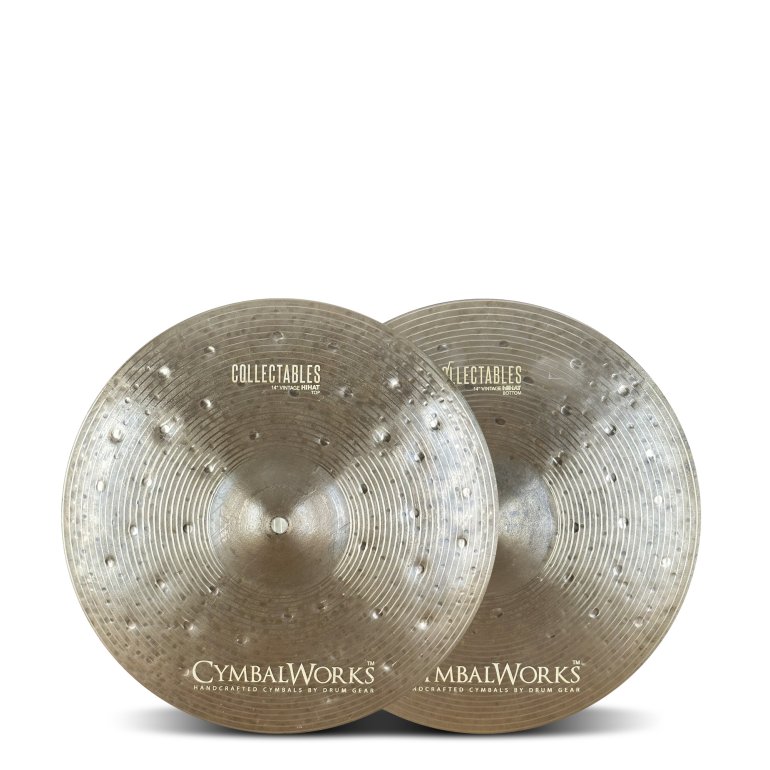 CymbalWorks Collectables 14" Vintage Hihat - set forfra på hvid baggrund