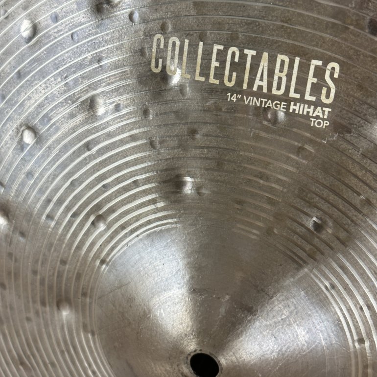 CymbalWorks Collectables 14" Vintage Hihat - logo up close