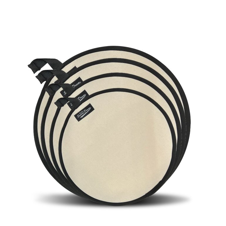 Big Fat Snare Drum Quesadilla - set vist på hvid baggrund
