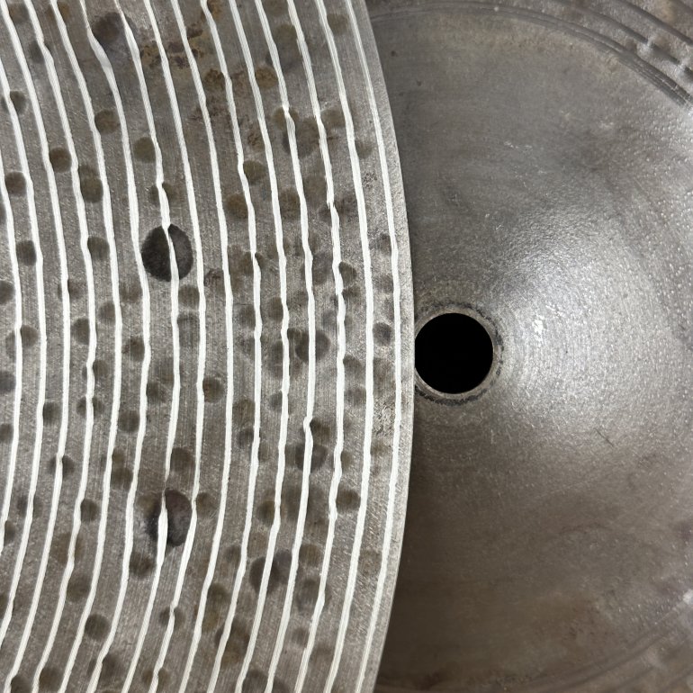 CymbalWorks Collectables 16" Vintage Hihat - close up