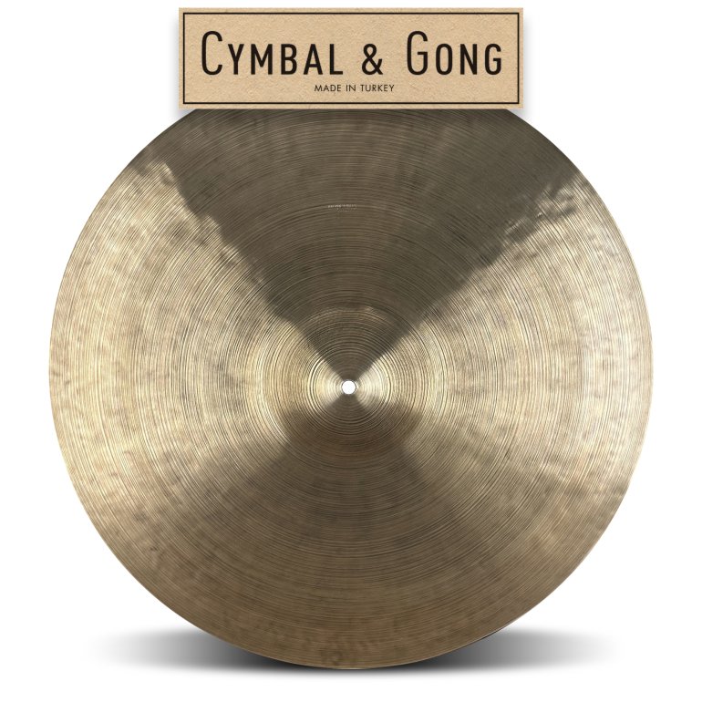 Cymbal & Gong Holy Grail 22" Ride - set forfra på hvid baggrund