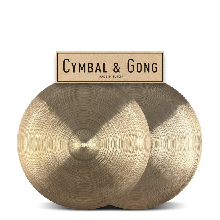 Cymbal & Gong Holy Grail 15" Hihat - set forfra på hvid baggrund