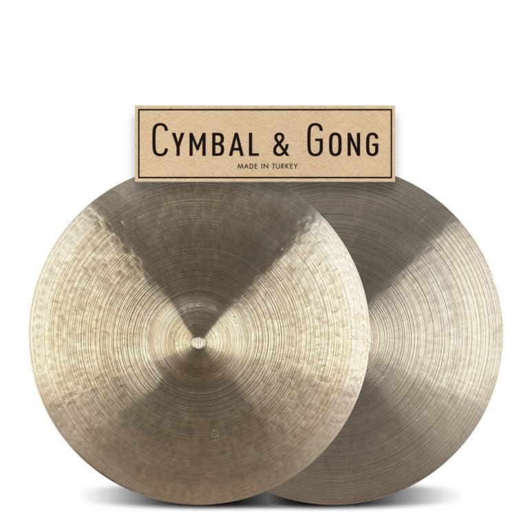 Cymbal & Gong Holy Grail 16" Hihat - Set forfra på hvid baggrund