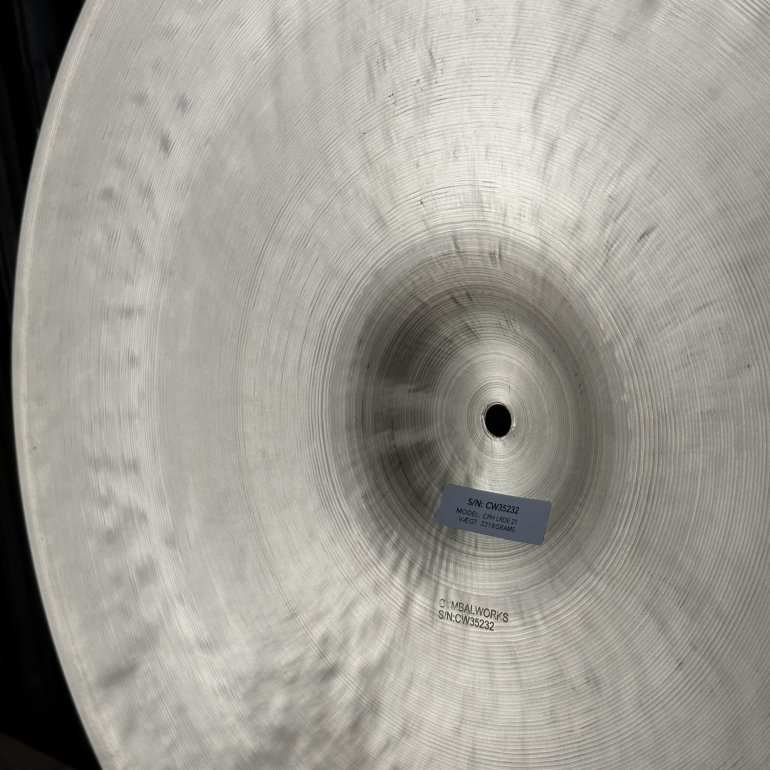 CymbalWorks Copenhagen 21" Light Ride - bagfra