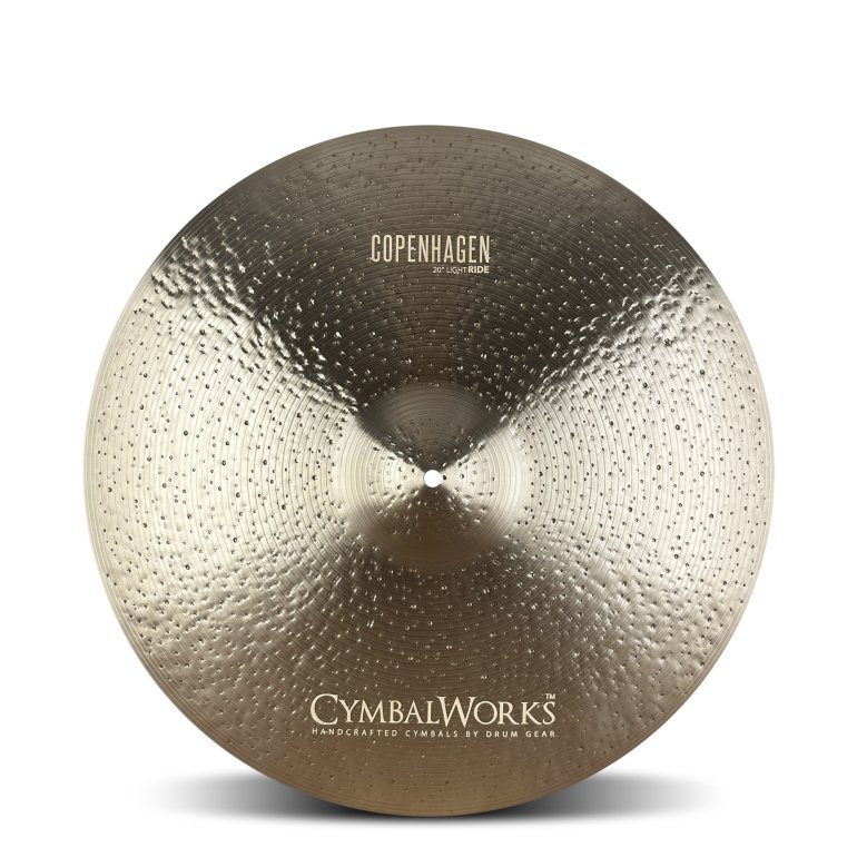 CymbalWorks Copenhagen 20" Light Ride - set forfra på hvid baggrund