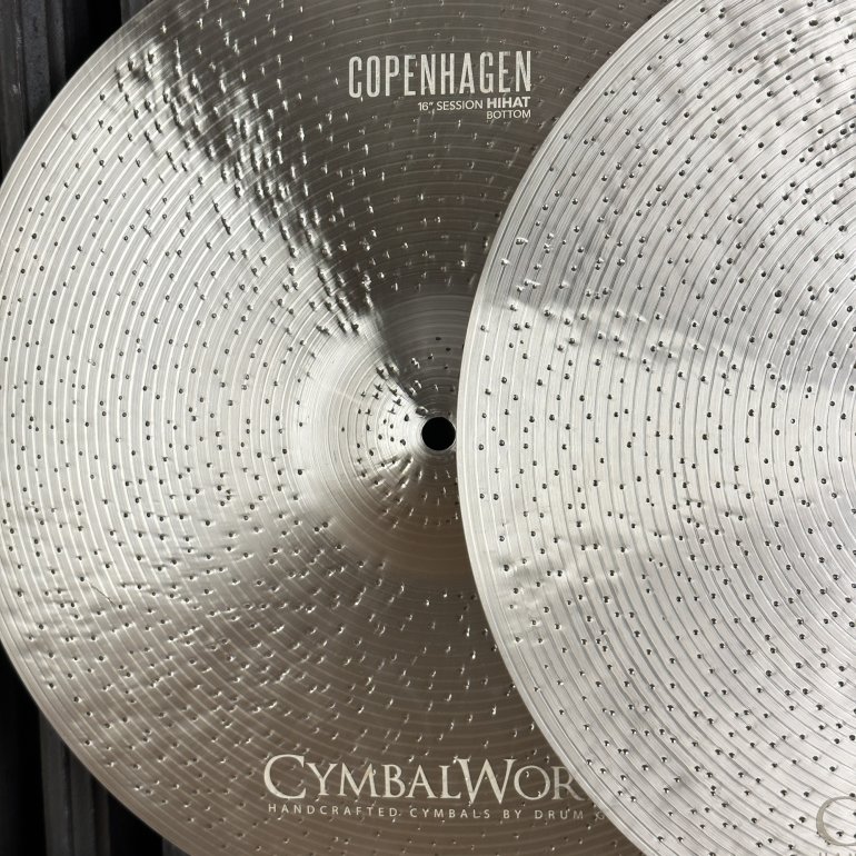 CymbalWorks Copenhagen 16" Session Hihat - close up
