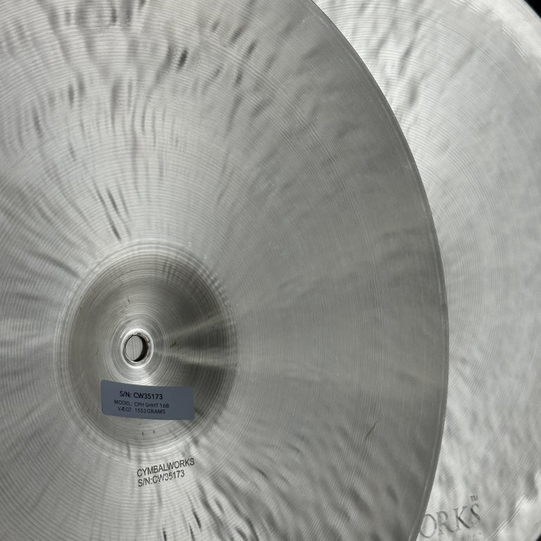 CymbalWorks Copenhagen 16" Session Hihat - close up