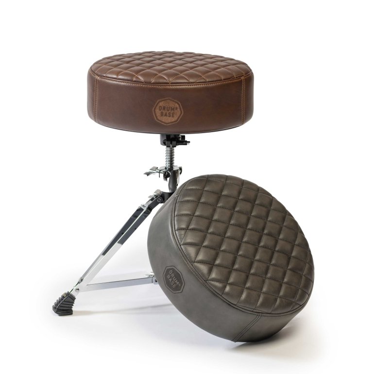 Drum'n'base Real Leather Drum Throne Seat - both