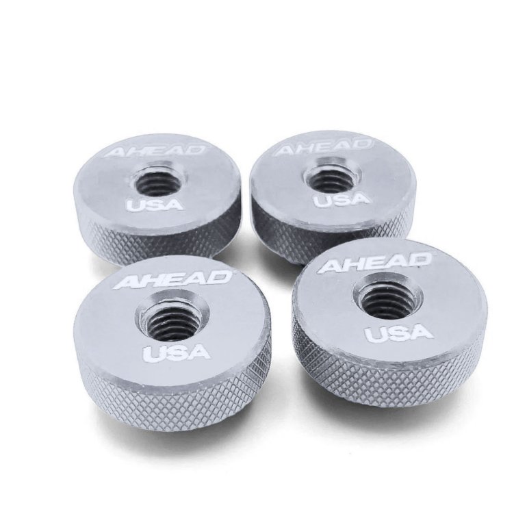 Ahead 8 mm. Speed Nuts (4 pak) - Sølv - 4 stk