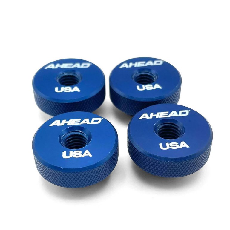 Ahead 8 mm. Speed Nuts (4 pak) - Blå - 4 stk.