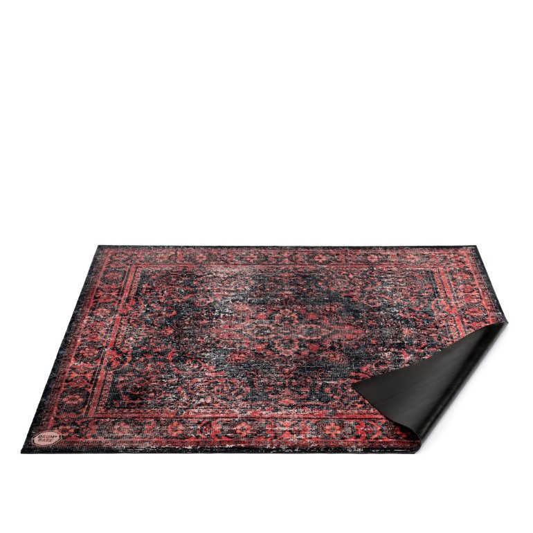 DRUMnBASE Vintage Persian Trommetæppe - Black Red