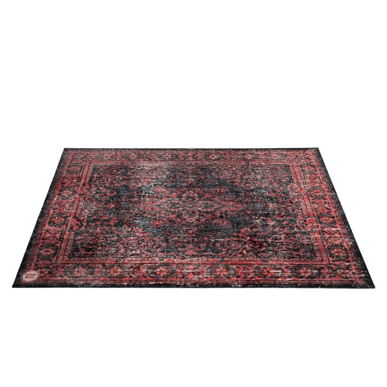 DRUMnBASE Vintage Persian Trommetæppe - Black Red