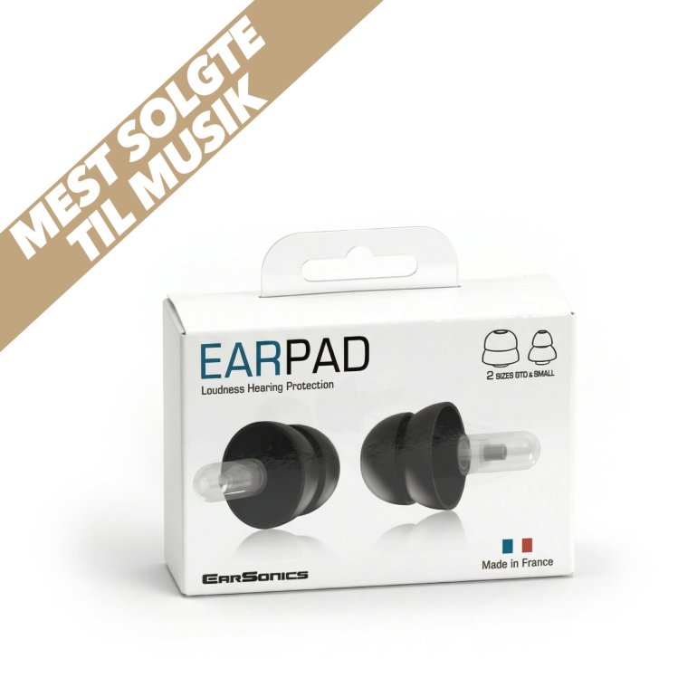 EarSonics Ear Pad - med to prop-størrelser inkl. i prisen.