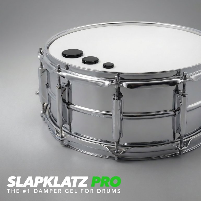 SlapKlatz PRO sort vise på en tromme