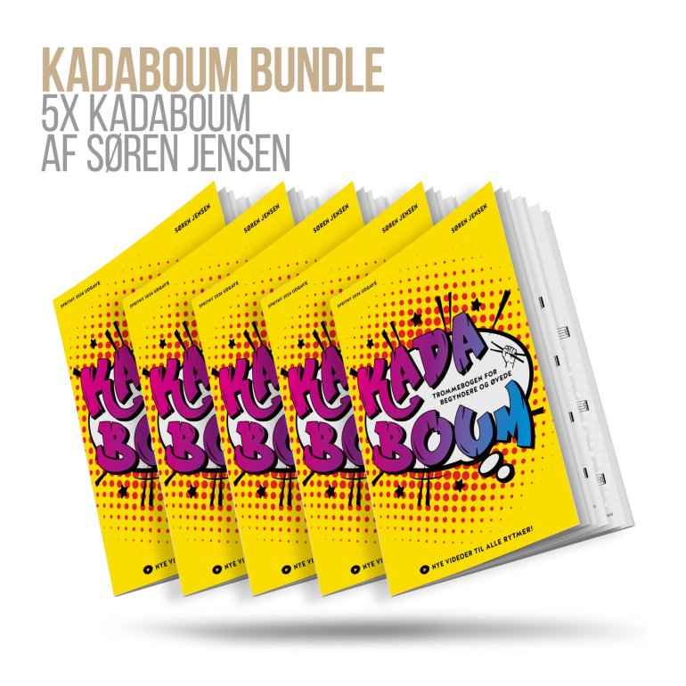 5x Kadaboum trommebøger - bundle