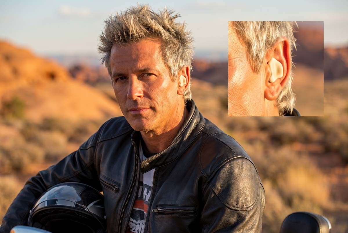 Formst&oslash;bte &oslash;repropper til motorcykel &ndash; sidder stabilt i &oslash;ret under hjelm